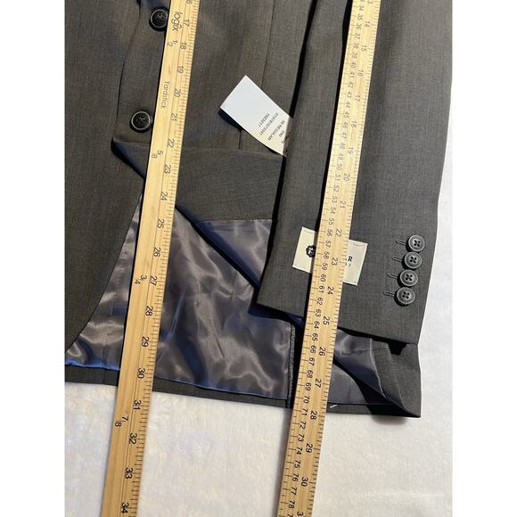 New Haggar 38R Travel Gray Blaze Jacket Wrinkle Free Moisture Wicking Comfort - Picture 13 of 16